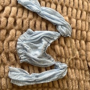 Cute polka dot crop top blouse